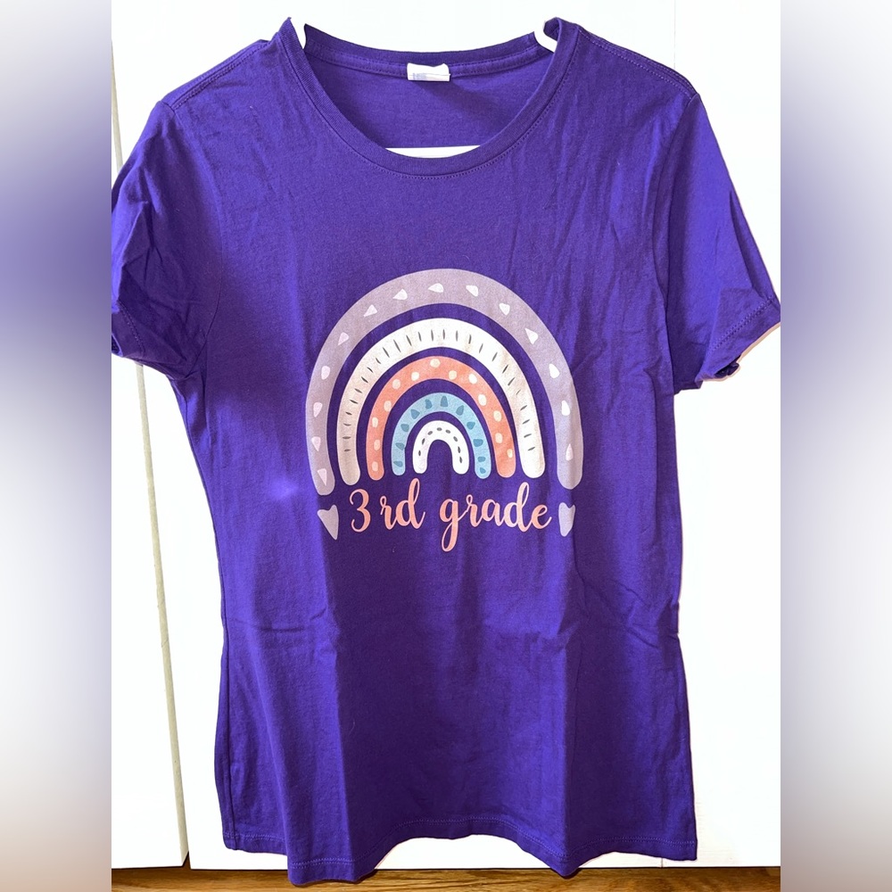 3rd Grade Teacher Medium Purple T-Shirt